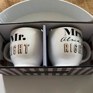 NEW IN BOX MR RIGHT & MRS ALWAYS RIGHT MUG - New Home | Color: White